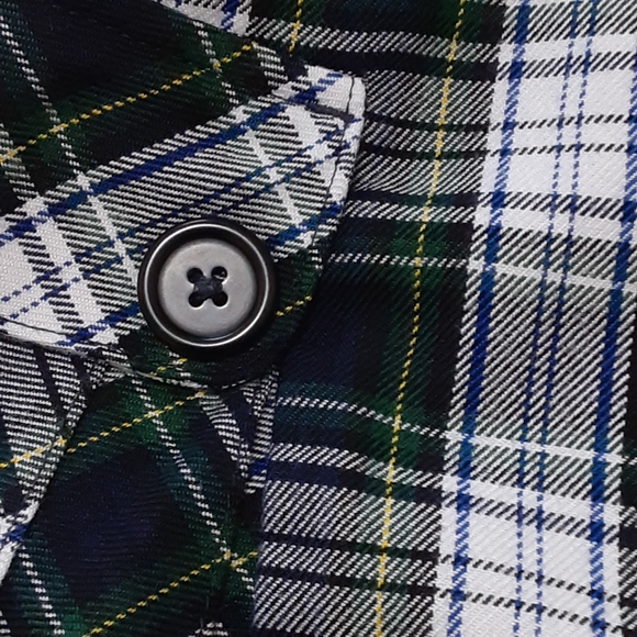 Lands' End, Tartan, Pleated Rayon Blend Skort, Girls Size 12 - Picture 5 of 12